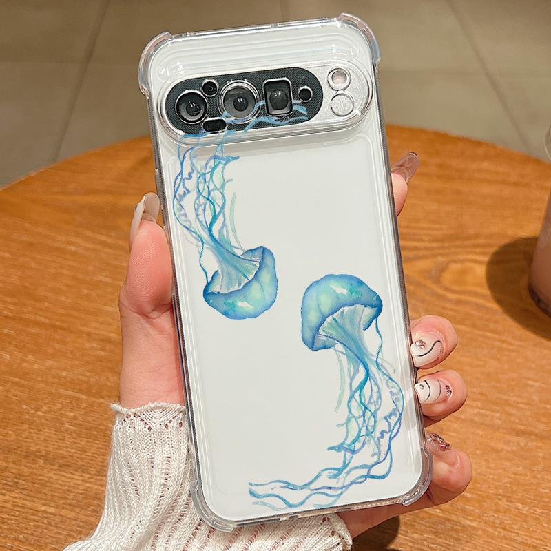 

Чехол с рисунком Осьминог и Морская звезда Для Google Pixel 9 Pro XL 9A Ударопрочный ТПУ Силикон Прозрачный Мягкий Чехол Google Pixel 9 Pro прозрачный