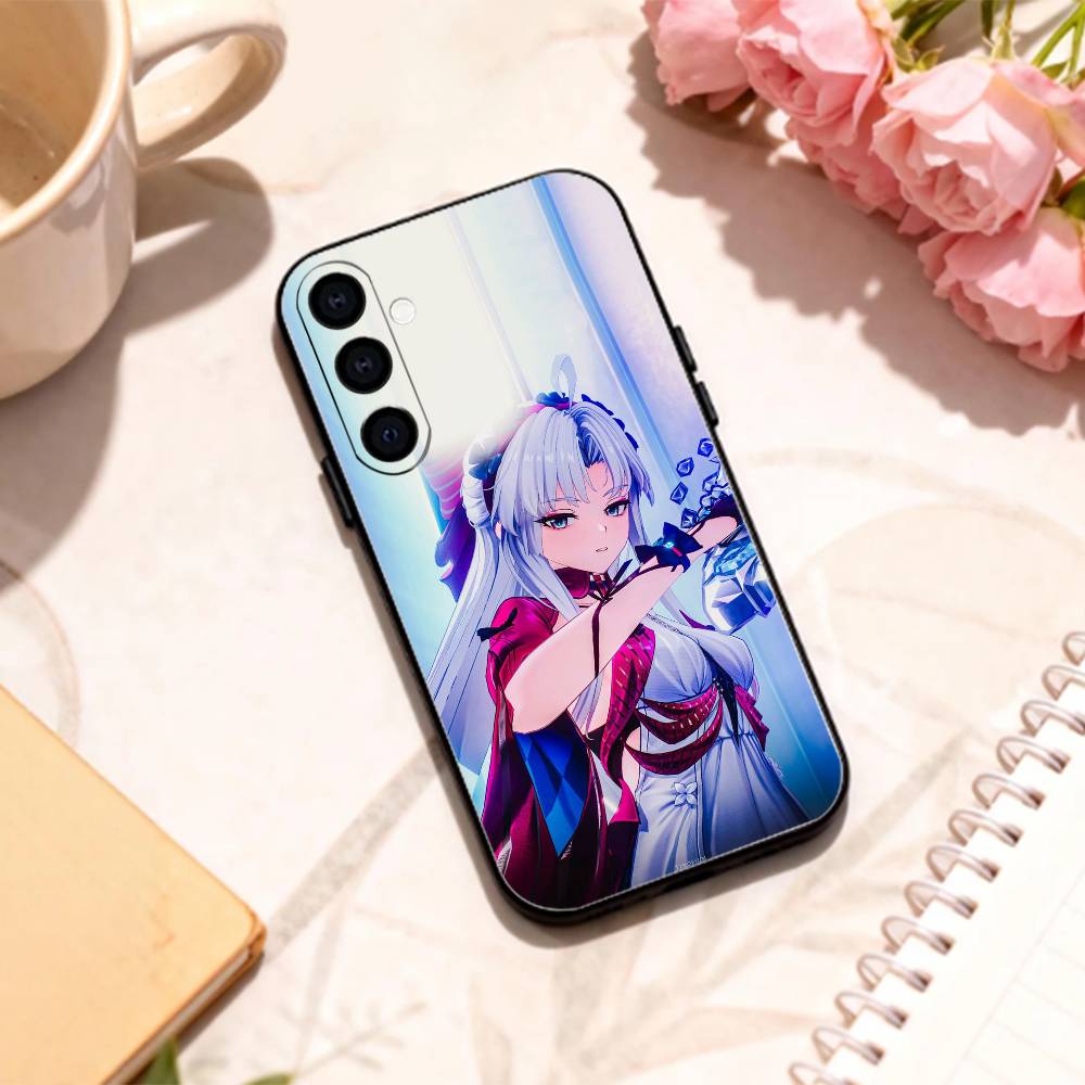 

W-Wuthering Waves C-Carlotta phone Case For Samsung Galaxy A73,A72,A71,A70,A53,A52,A51,Others Soft Black Shell Samsung a40