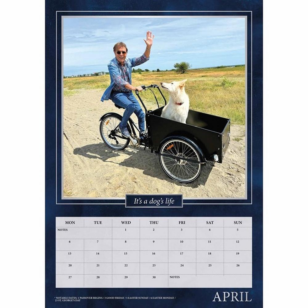 Cliff Richard 2026 A3 Wall Calendar