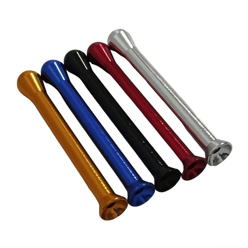 Metal High Quality Portable Snuff tube Fashionable trend Snuff pipe 64mm Aluminum Alloy Mini Straw Cool Gadget for Men Gift