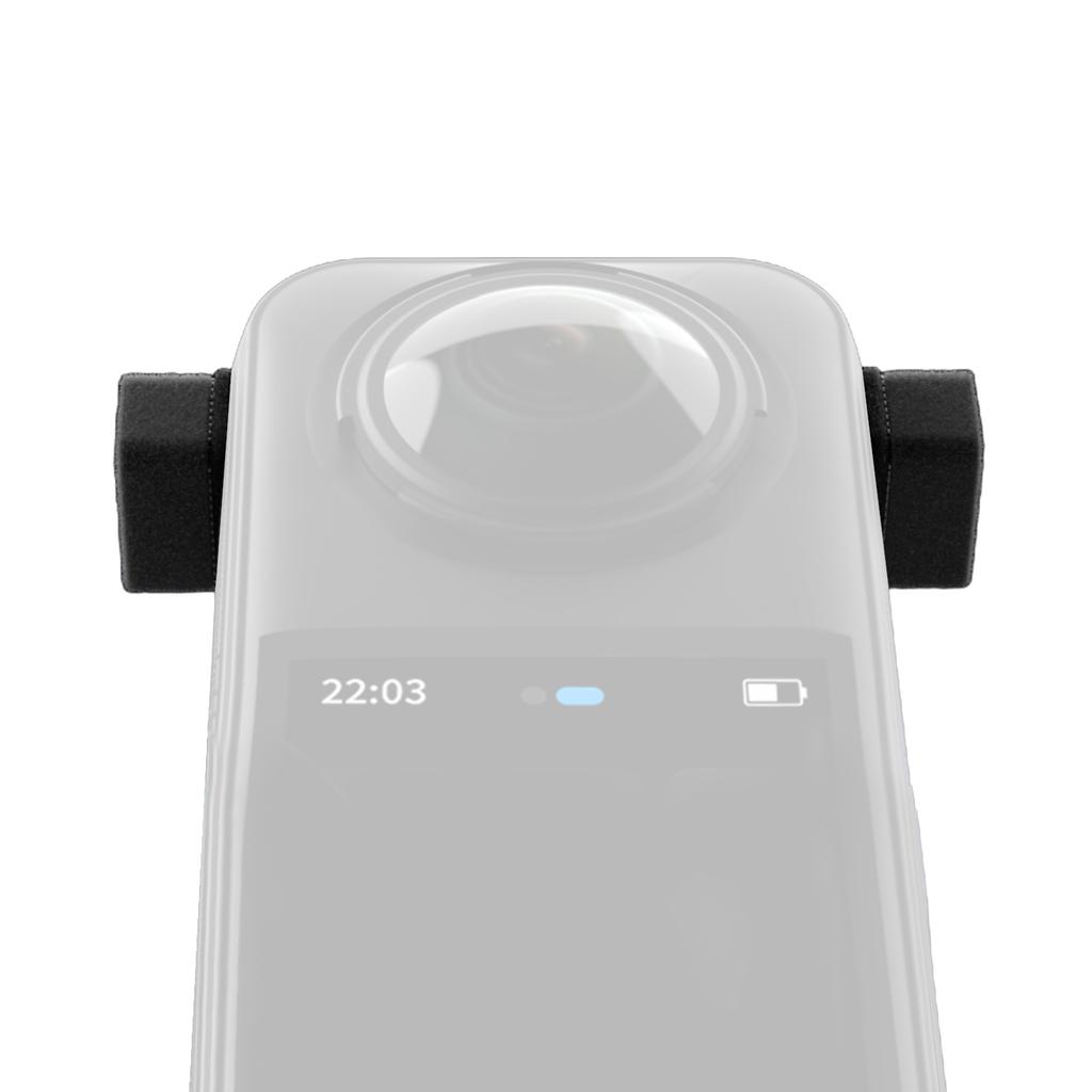 Insta360 X5 Panoramik Aksiyon Kamerası için Mikrofon Rüzgarlığı Gürültü Azaltma Rüzgar Kılıfı Net Ses için