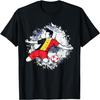 Belgium Soccer Belgian National Flag Football Striker Design T-Shirt