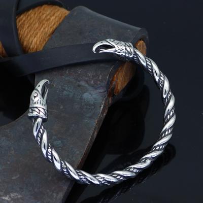 1pc Men's Nordic Viking Crow Head Vintage Bracelet Men's and Women's Party Jewelry Bracelet