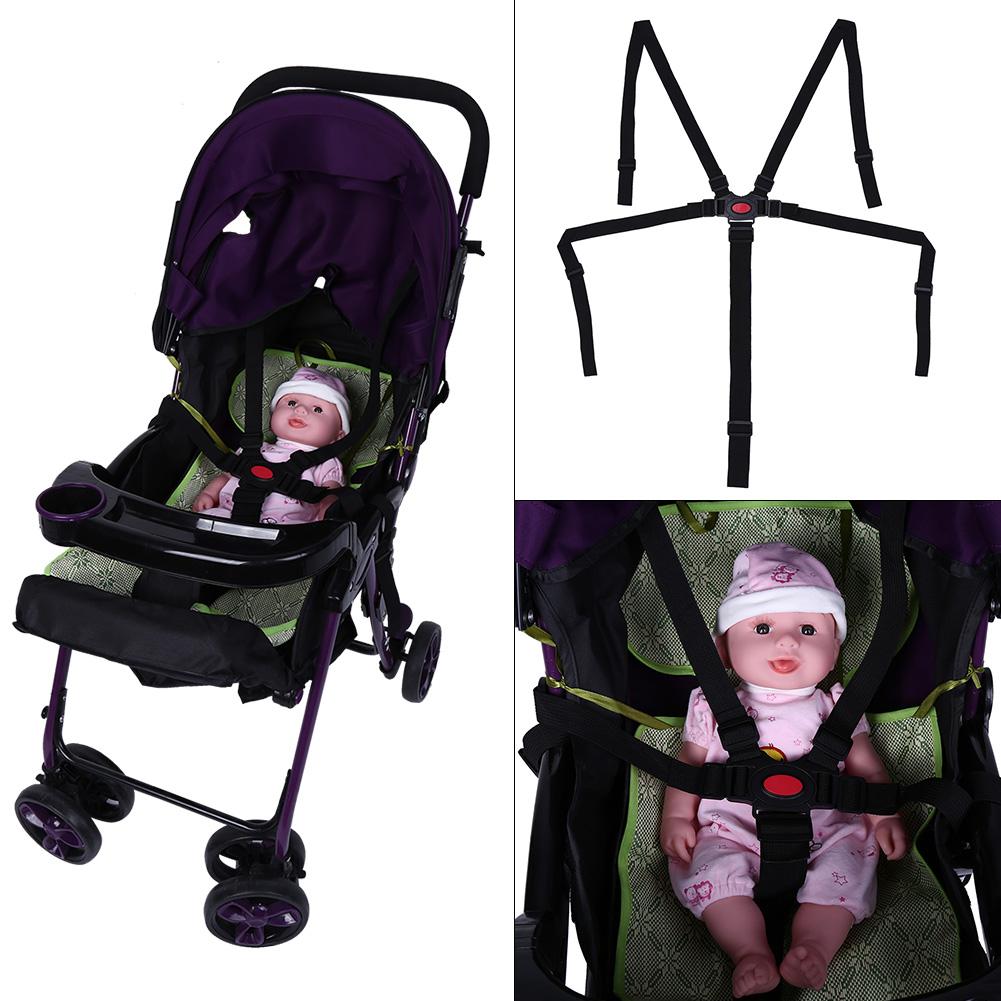 Verstellbarer Kinderwagen Sicherheitsgurt Kinder Esszimmerstuhl 5-Punkt-Gurt Kinderwagen Sitzgurt