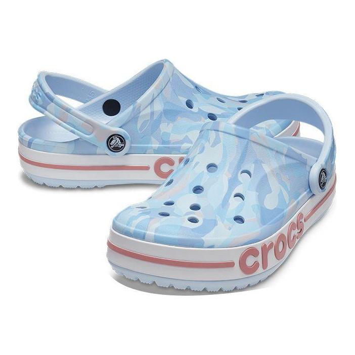 Crocs Classic Clog EVA Printed Logo Unisex Clogs Blue 207806-4JQ