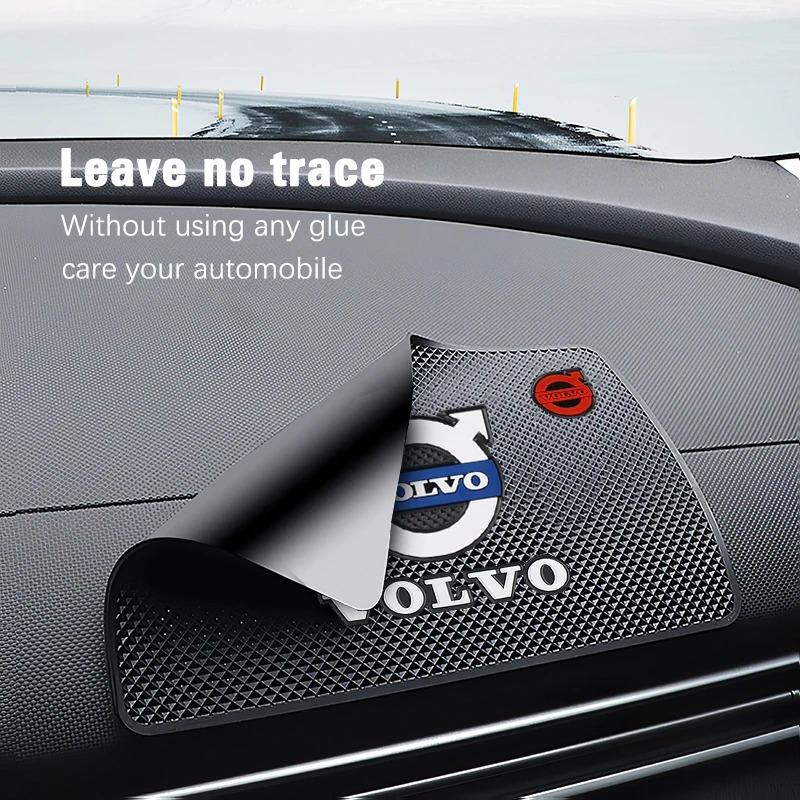 Car Dashboard Sticky Anti-Slip PVC Mat Auto Non-Slip Sticky Gel Pad For Volvo XC90 XC60 C30 T6 C70 XC40 XC70 V70 V50 S80 S40 cc1