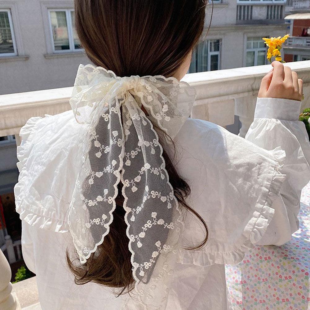 Forest Style Ribbon Headbands Multi-Functional Fairy Hair Tie Fashion Lace Scarf  for Women Girls