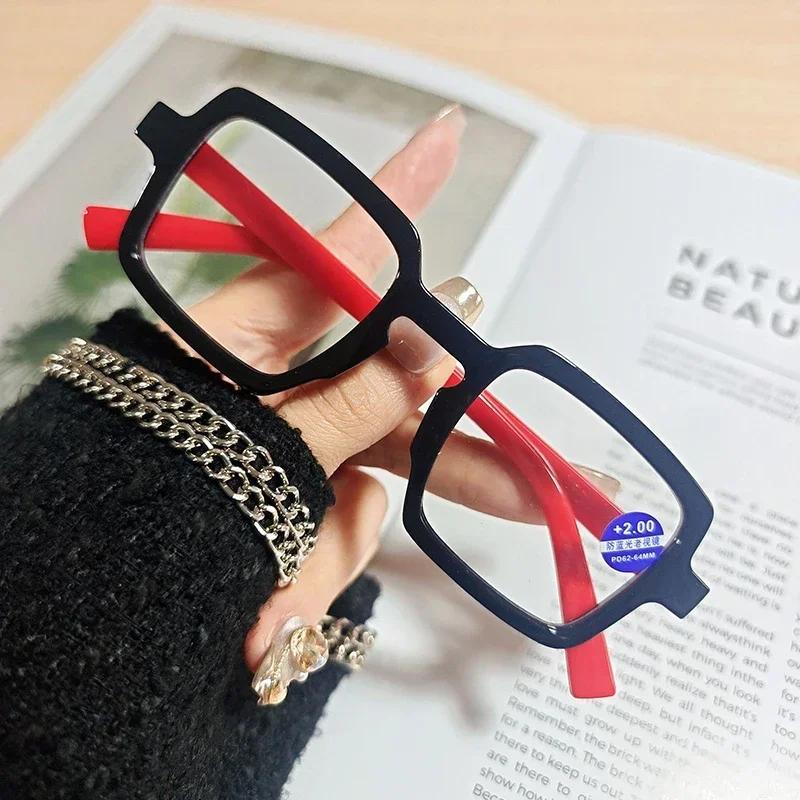 Women Anti Blue Light Presbyopia Eyeglasses Square Plastic Reading Glasses Men Hyperopia Reading Glasses Eyewear+1.0 +2.0 +3.0