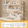 Multifunctional Student Desk Organizer: Multi-Layer Bookshelf & Pegboard