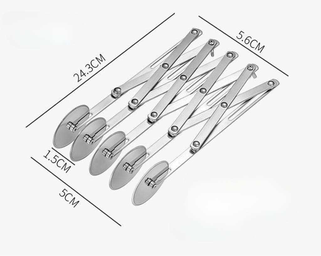 Cutter Dough Divider 3/5/7 Wheel Dough Knife Flexible Roller Blade Pizza Pastry Peeler Stainless Steel Baking Pan Tool