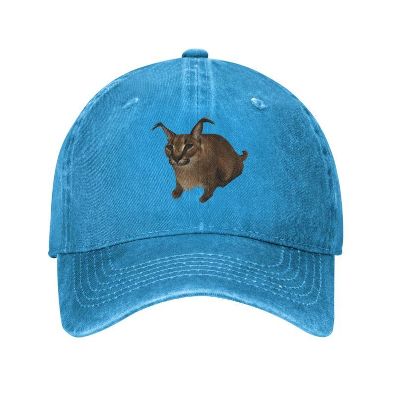 Punk Unisex Baumwolle Big Floppa Meme Baseball Cap Erwachsene Lustige Caracal Katze Einstellbar Papa Hut Unisex Frauen Outdoor