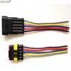 5pcs/lot 1.5 Kit 2/3/4/5/6 Pin Female Male Waterproof HID Electrical Wire Cable Automotive Connector Adapter Car Plug