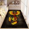 Fiery phoenix rebirth and power carpet Yoga living room room decor children's crawling mat doormat area rug games mat