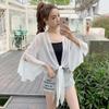 Women's Chiffon Sun Protection Cardigan - Loose, Versatile, Bell Sleeve, Trendy Outerwear