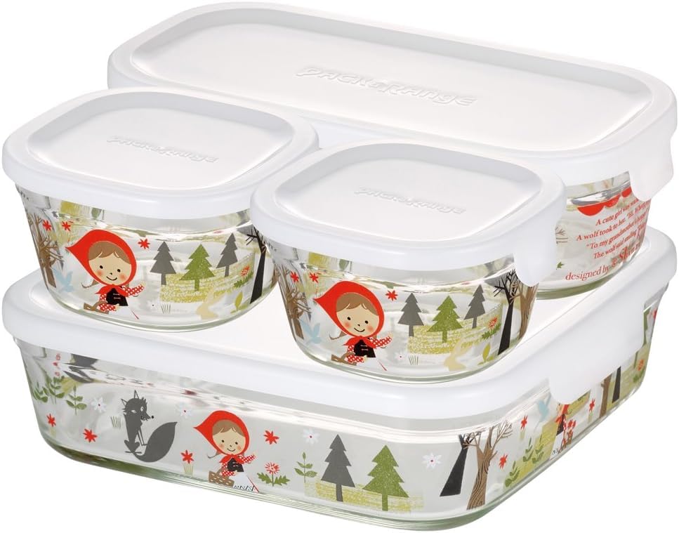 

контейнер для хранения Shinji Kato драгоценный набор красной шапочки Упаковка Range Термостойкий 4 штуки &