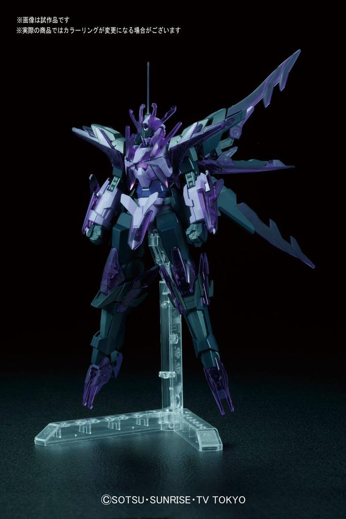 HGBF Gundam Build Fighters Try Flame Transient Gundam Glacier Scale Plastic Model 1/144 Color-coded
