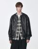 Ziosongzio Lambskin Collarless Jumper Black Zi2Lt207Bk