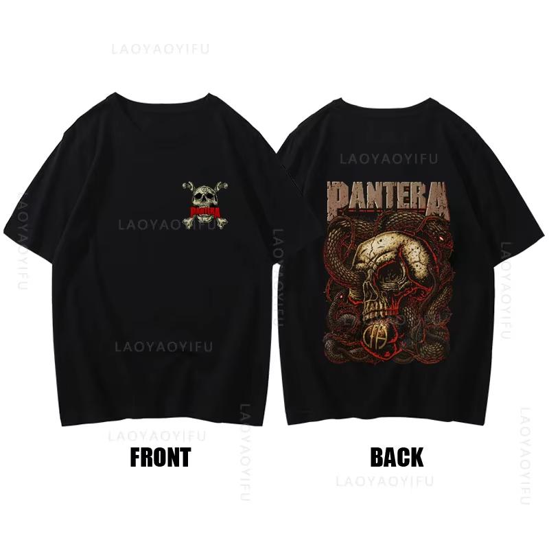 

Тема Хэви-метал группы Pantera 100% Хлопок Летняя Уникальная Уличная Одежда Футболка для Мужчин Женщин Глаз Змеи Череп Уличная Мода Топ L