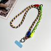 DIY Two-In-One Mobile Phone Universal Lanyard, Diagonal Span Long Rope, Wrist Short Rope, 360° Rotation, Metal Heart Buckle