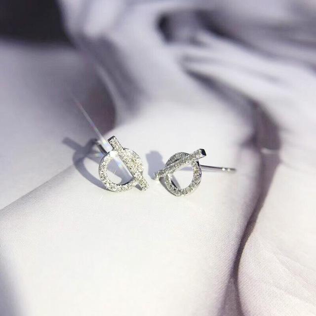 

Твердые серебряные украшения 925 пробы, серьги-гвоздики для женщин Aros Mujer Oreja Orecchini, серебро 925 пробы, ювелирные изделия Bizuteria, серьги с гранатом и бриллиантами серебряный