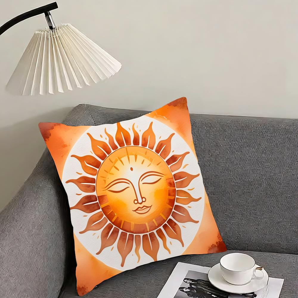 Sun Fashion Cushion Cover Pillowcase Ultra Soft Skin Friendly Fabric Cloud Like Comfort & Concealed Zipper