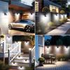 140Led Solar Security Lights Outdoor, Solar Motion Sensor Lights 270ºWide Angle Waterproof Solar Powered Durable Wall Lights Out