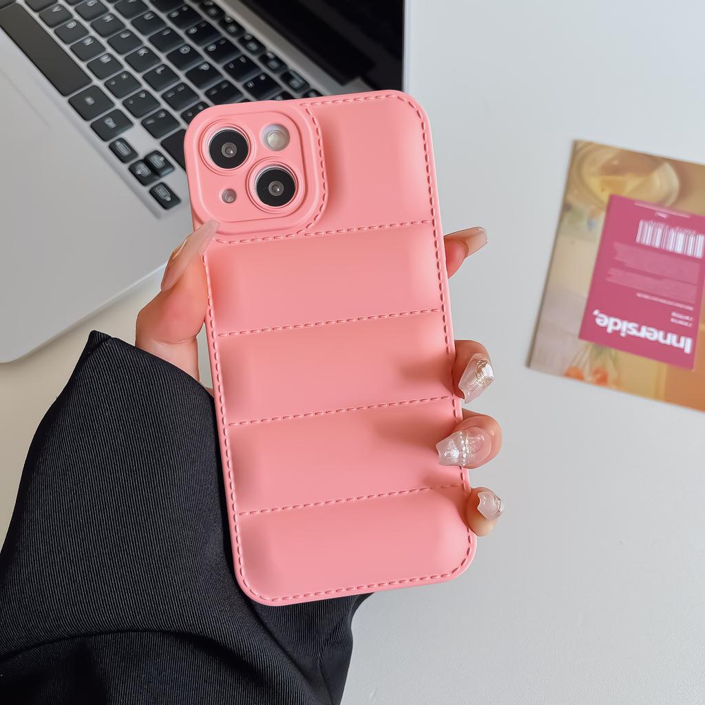 Applicable To Iphone15 Mobile Phone Case TPU Liquid 14 Pro Down Jacket Apple 13 All-inclusive Anti-drop 12 Protective Case