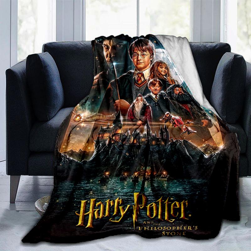 Harry Potter and the Philosopher's Stone Poster PrintPrint Blanket, Soft Blanket For Sofa Office Bed And Travelling Daughter Birthday Gift e