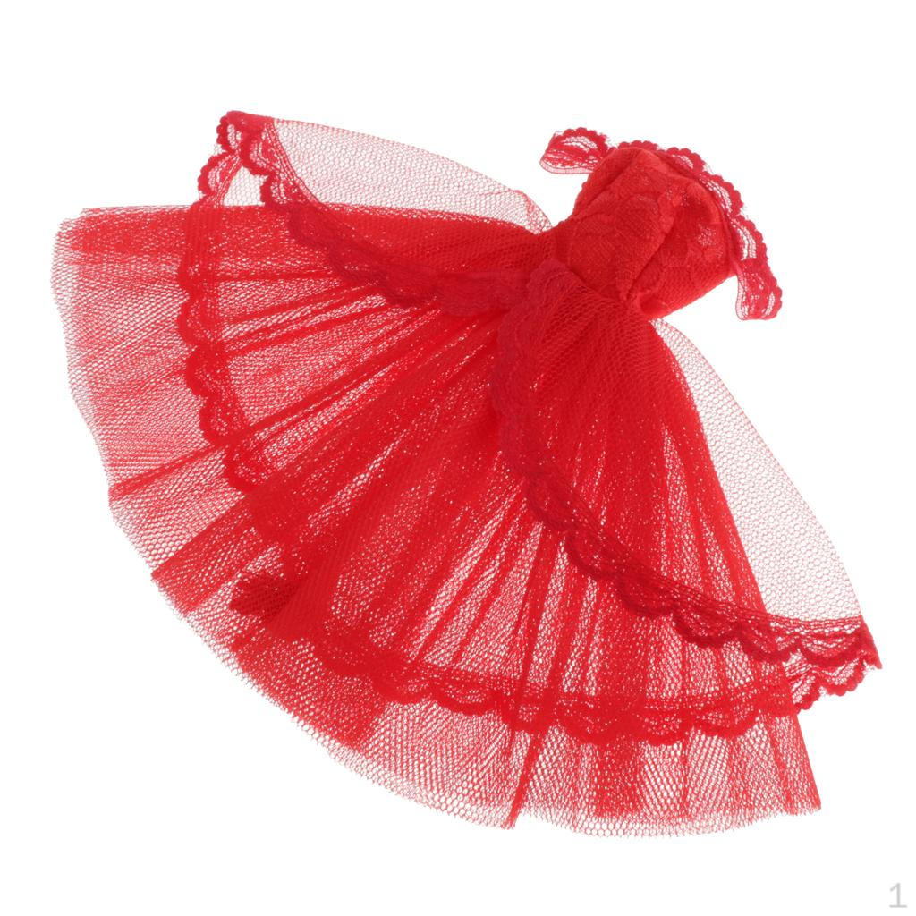 

Одежда с открытыми плечами, кружевное платье / 6 аксессуаров, аксессуары красный