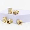 220Pcs Knurled Surface Brass Heat Insert Nuts M2 M2.5 M3 M4 M5 M6 Hot Melt Nut Insert  3D Printing
