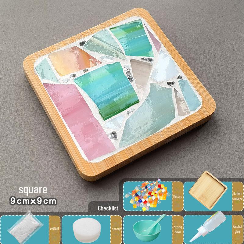Handmade Mosaic Coaster DIY Kit for Students – Perfect for Mother's Day & Kindergarten Activities