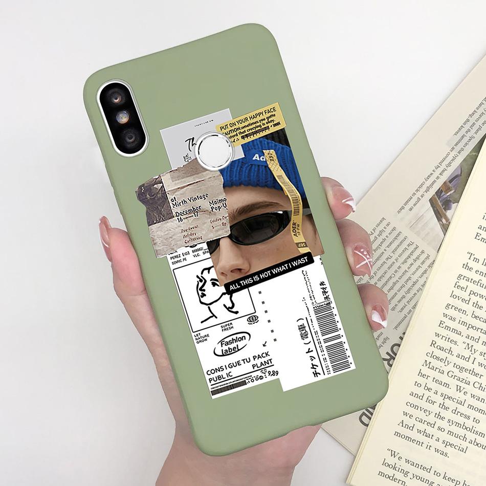 Case For Xiaomi Redmi S2 Y2 Cover Soft Matte Cute Pattern Silicone TPU Phone Case for Xiaomi RedmiS2 S 2 Y 2 Cases Back Cover