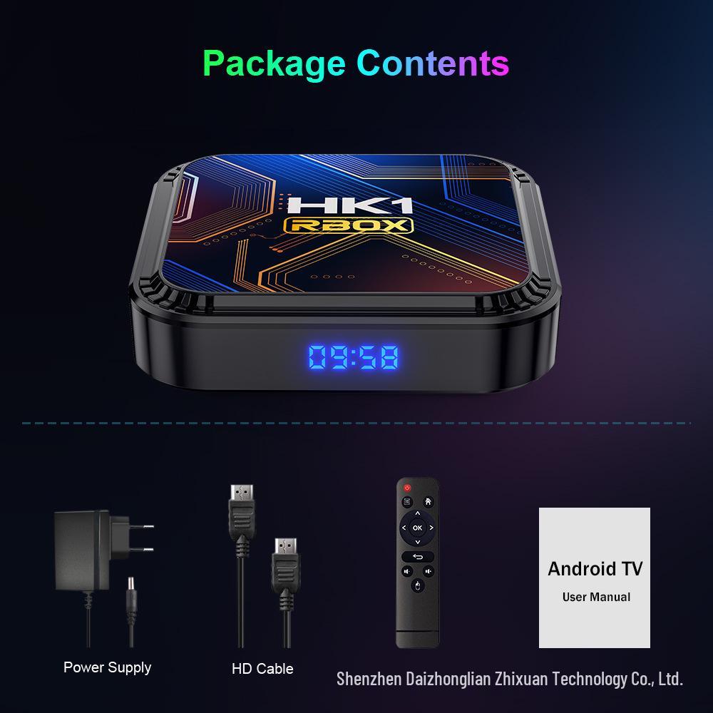 Android 13 HK1 K8S RK3528 Smart TV Box mit Dual-Band WiFi