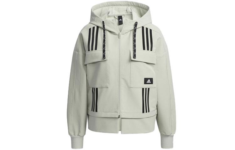 Adidas Jackets Women s Green Hooded Moderate GP0629 XXL