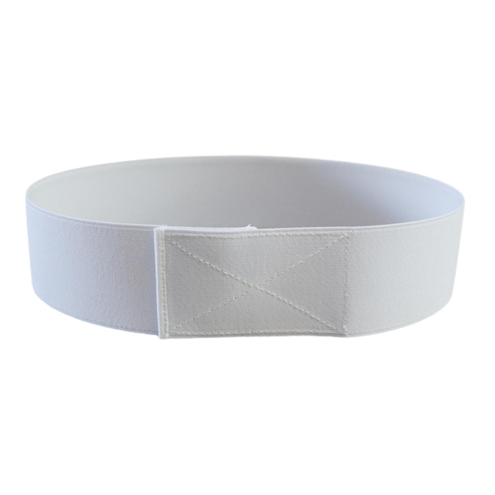 

Универсальный подростковый пояс на талию с застежкой на липучке Эластичный пояс для талии для взрослых Унисекс Украшения для пальто и платьев M белый