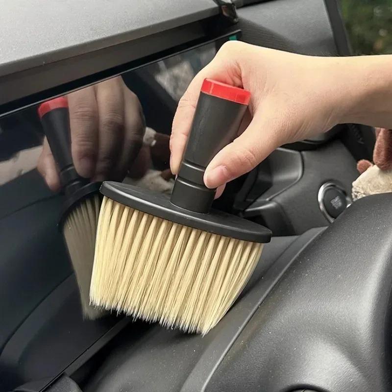 Car Wheel Tire Rim Cleaning Brush Portable Plush Car Wheel Hub Brush Washing Tool Car Detailing Care Dust Removal Brush Tools