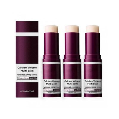 3 stk. Calcium Multi Balm, Calcium Volume Multi Balm, Rynke Kerne Stick, Anti-aging Kollagen Fugtgivende Stick, Anti-rynke Opstrammende Hud til Øjne