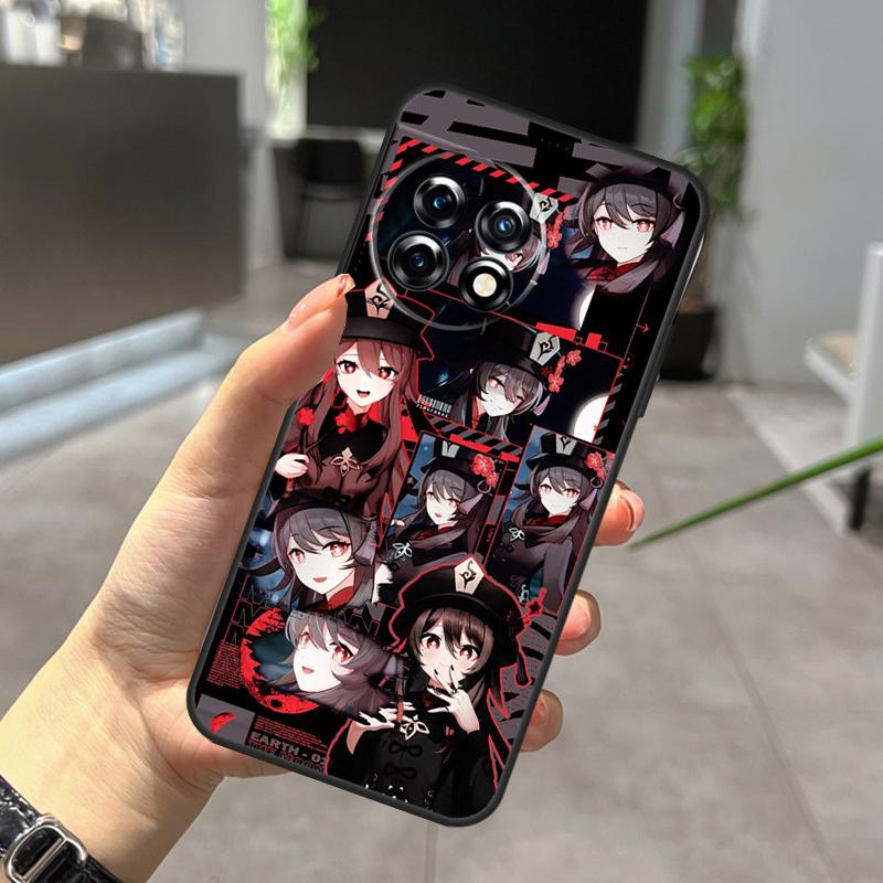 Genshin Impact Zhongli Hutao Case For OnePlus 11 8 9 10 Pro 8T 9RT 10R 10T 11R Nord CE 2 Lite 2T N10 N20 Ace Pro Cover