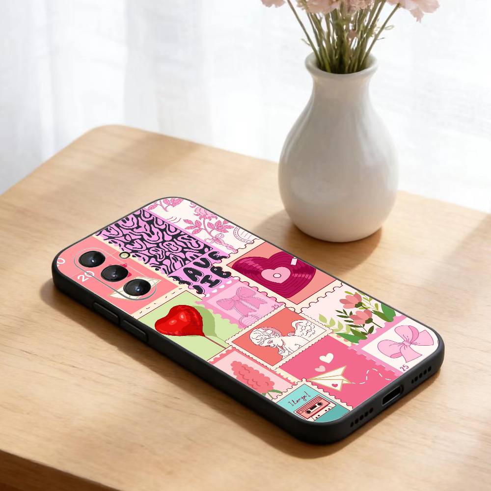 Collage  Phone Case For Samsung Galaxy A73,21,22,32,71,53,52,51,80,5G Soft Black Cover Samsung a72