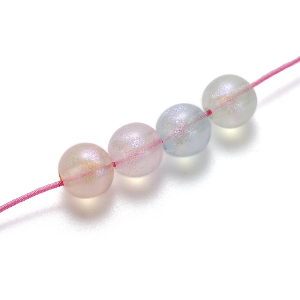 8mm 10mm Acrylic Spacer Beads Mermaid Round Shape Beads For Jewelry Making DIY Charms Bracelets Necklac Accessories