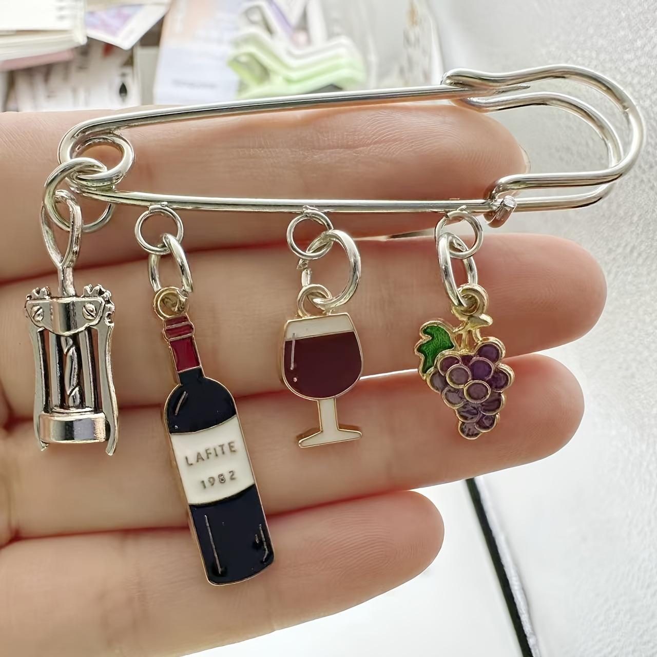 Stylish Cross-Border Backpack Pendant: European & American Celebrity-Style Brooch & Creative Pin серебряный