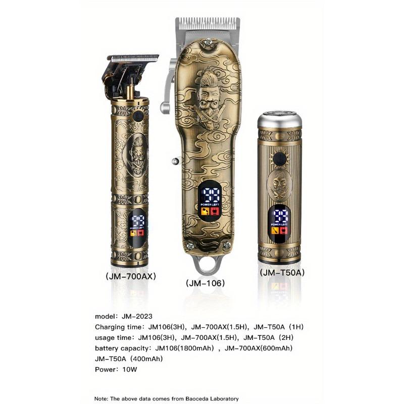 1 Set Verbessern Sie Ihr Haarschnitt-Spiel – Professionelles kabelloses Haarschneide-Set mit LCD-Display – perfektes Geschenk für Männer und Papa!