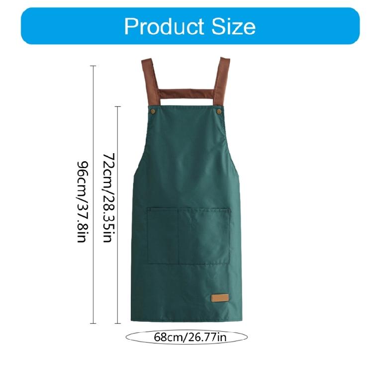 Comfortable Waterproof Kitchen Waist Apron Protects Against Oil Splashes for Kitchen Staff Home Food Processors