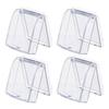 Waterproof Transparent Socket Boxes Set of 4 Pieces with Self Backing Splash Proof Covers for Outlet Protection