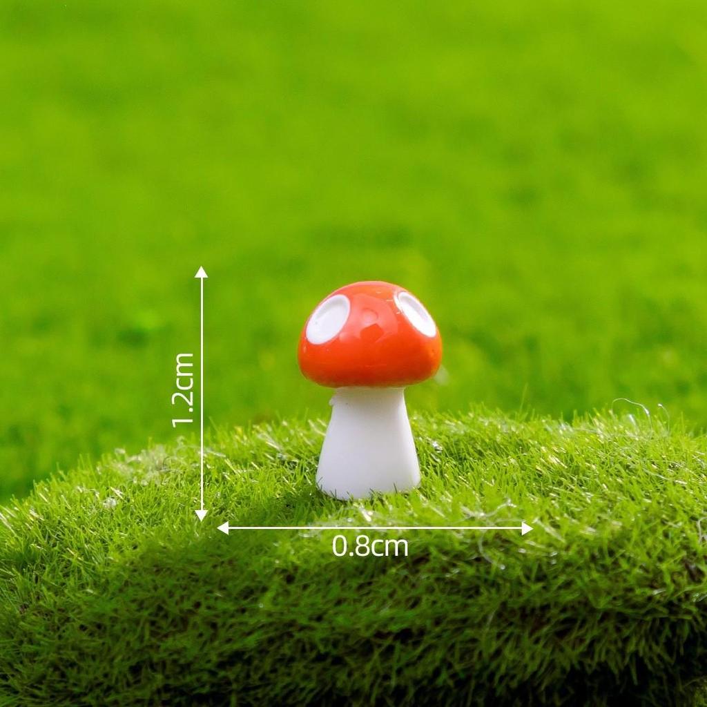 Creative Micro Landscape Colored Mushroom Ornaments for DIY Gardening