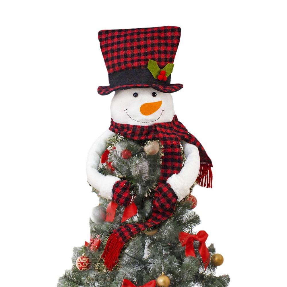 Large Size Snowmen Hugger Ornaments Scarf Design Xmas Tree Ornaments  Home Decor