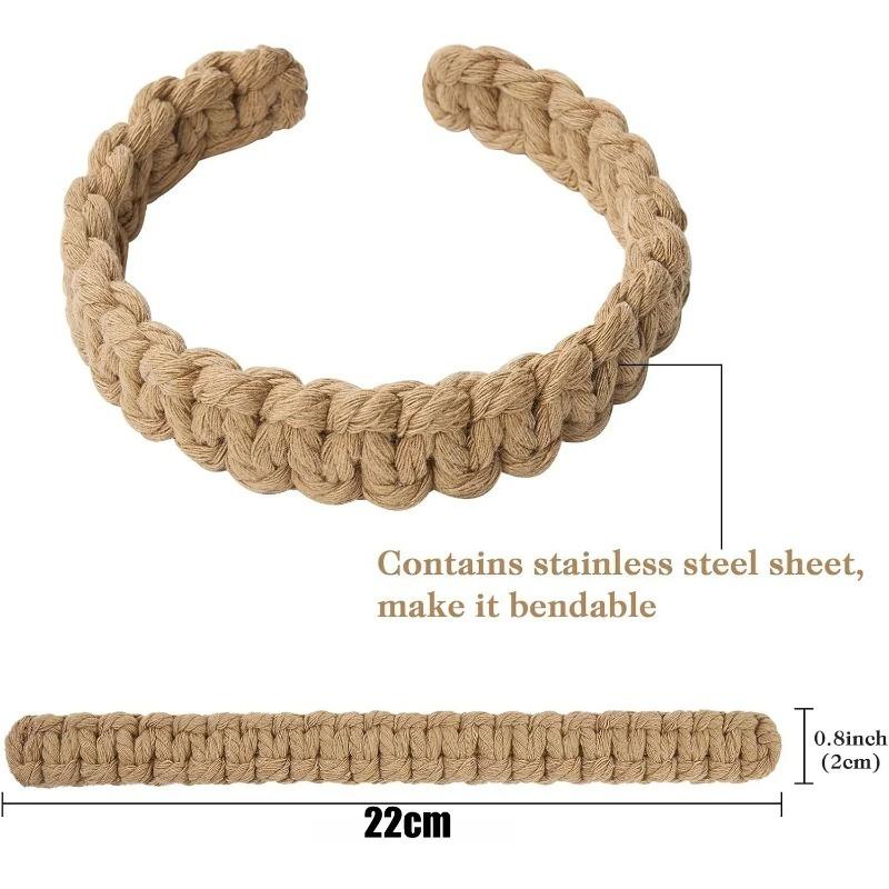 Jute Gardinholdere Flettet Naturtau Holdere Justerbar Vindusdekor Vevd Boho Stil Kysthjem Aksent