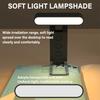 1PC USB rechargeable clip-on book light Desktop small reading light Portable night light for room decoration