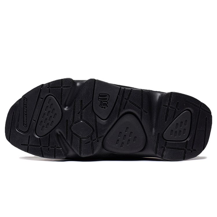 Klapki Li Ning CF Trail Series Wygodne Modne Antypoślizgowe Odporne na Ścieranie Oddychające Lekkie Klapki Unisex Czarne AGLT077-6