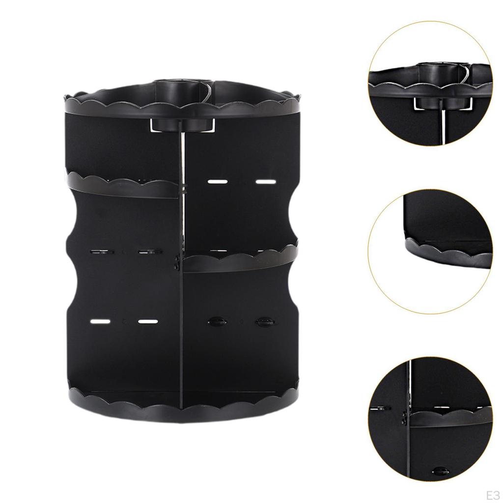 Rotating Makeup Organizer Cosmetic Display Case Shelf Stand Tray Rack Holder for